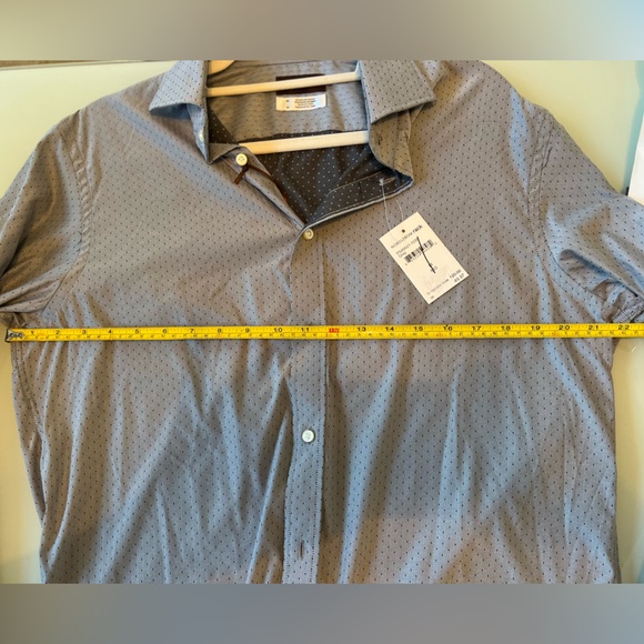 Thomas Dean Performance Fit Polka Dot Dress Shirt - Picture 6 of 8